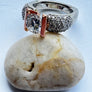 Tension diamond ring made 14 karat white gold