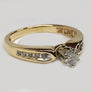 Engagement Diamond Ring 14 Karat Yellow Gold