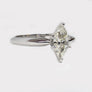 Marquise Diamond Engagement Ring 14 Karat White Gold