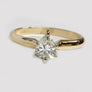 Pear Shape Diamond Engagement Ring 14Karat