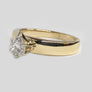 Pear Shape Engagement Diamond Ring 14 Karat