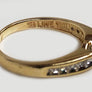 Engagement Diamond Ring 14 Karat Yellow Gold