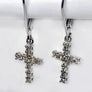 Diamond Dangle 14 Karat White Gold Earrings
