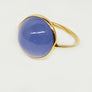 Blue Calcedony Ring 18 Karat Ring