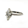 Solitaire Marquis Diamond Ring 14 Karat Gold