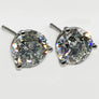 Natural Mined Diamond Studs 2.54 Carats total weight