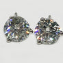 Natural Mined Diamond Studs 2.54 Carats total weight