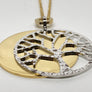 Rebecca Pendant Bronze and Gold Plating Tree