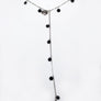 Stars And Moon Necklace Natural Beads Sterling Silver