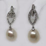 Estate Pearl Earring Drops 14 Karat Gold
