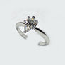 Solitaire Pear Shape Diamond Tiffany Setting 14 Karat White Gold