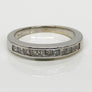 Anniversary Channel Set Diamond Band 14 Karat White Gold