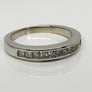 Anniversary Channel Set Diamond Band 14 Karat White Gold