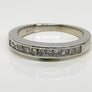 Anniversary Channel Set Diamond Band 14 Karat White Gold