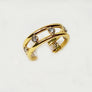 Classic and Cool Diamond Band Open Design 18 Karat Yellow Gold