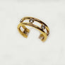 Classic and Cool Diamond Band Open Design 18 Karat Yellow Gold