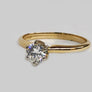 Engagement Diamond Ring 14 Karat Yellow Gold