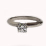Engagement Solitaire Diamond Ring 14K White Gold