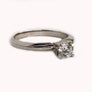 Engagement Solitaire Diamond Ring 14K White Gold