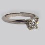 Engagement Solitaire Diamond Ring 14Karat White Gold