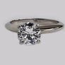 Engagement Diamond Ring 14 Karat White Gold
