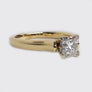 Engagement Diamond Ring Princess Cut 14 Karat Yellow Gold