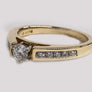 Engagement Diamond Ring Yellow Gold