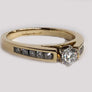 Engagement Diamond Ring Yellow Gold