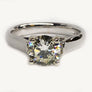Diamond Engagement Ring 14 Karat White Gold