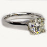 Diamond Engagement Ring 14 Karat White Gold