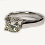 Diamond Engagement Ring 14 Karat White Gold