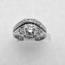 Diamond Estate Ring Victorian in 14 Karat White Gold