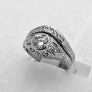 Diamond Estate Ring Victorian in 14 Karat White Gold