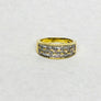 Princess Baguette Cut Diamond Band 14Karat Yellow Gold