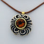Citrine and Sterling Silver Pendant
