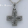 Diamond Cross White Gold