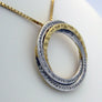Diamond Pendant Circles 14 karat Yellow Gold