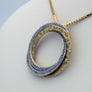 Diamond Pendant Circles 14 karat Yellow Gold