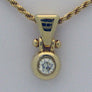 Diamond Pendant 14karat Yellow Gold Bezel
