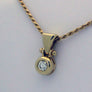 Diamond Pendant 14karat Yellow Gold Bezel