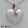 Diamond Heart in White Gold