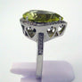 Green Quartz Ring 14k White Gold