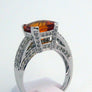 Citrine Ring 14k White Gold