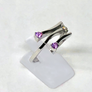 Pink Sapphire Diamond Ring 14 White Gold