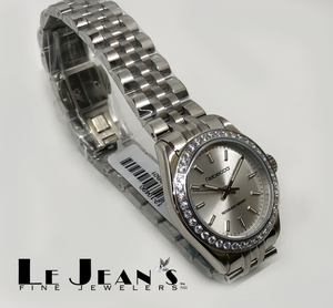 Rebecca Stainless Steel Watch with Crystals on Bezel