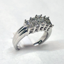 Princess Cut Diamond Ring 14 Karat White Gold 1.0Cts