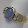 Carminelli Star Sapphire Ring Diamonds Gold