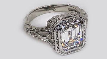 Custom Made Platinum Ring for Her Existing Exquisite Diamond
