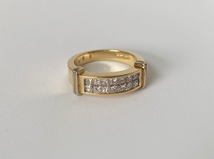 Princess Cut Diamond Band