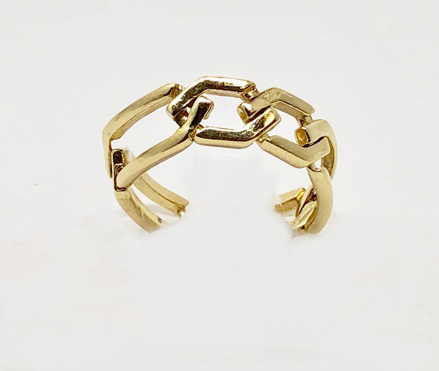 Gold Chain Link Ring 14karats